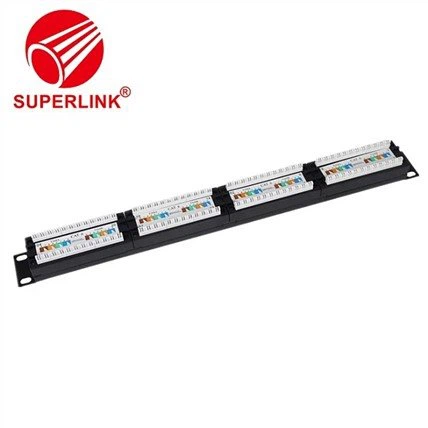 Patch Panel 24 Ports Cat6 UTP terjesztési keret